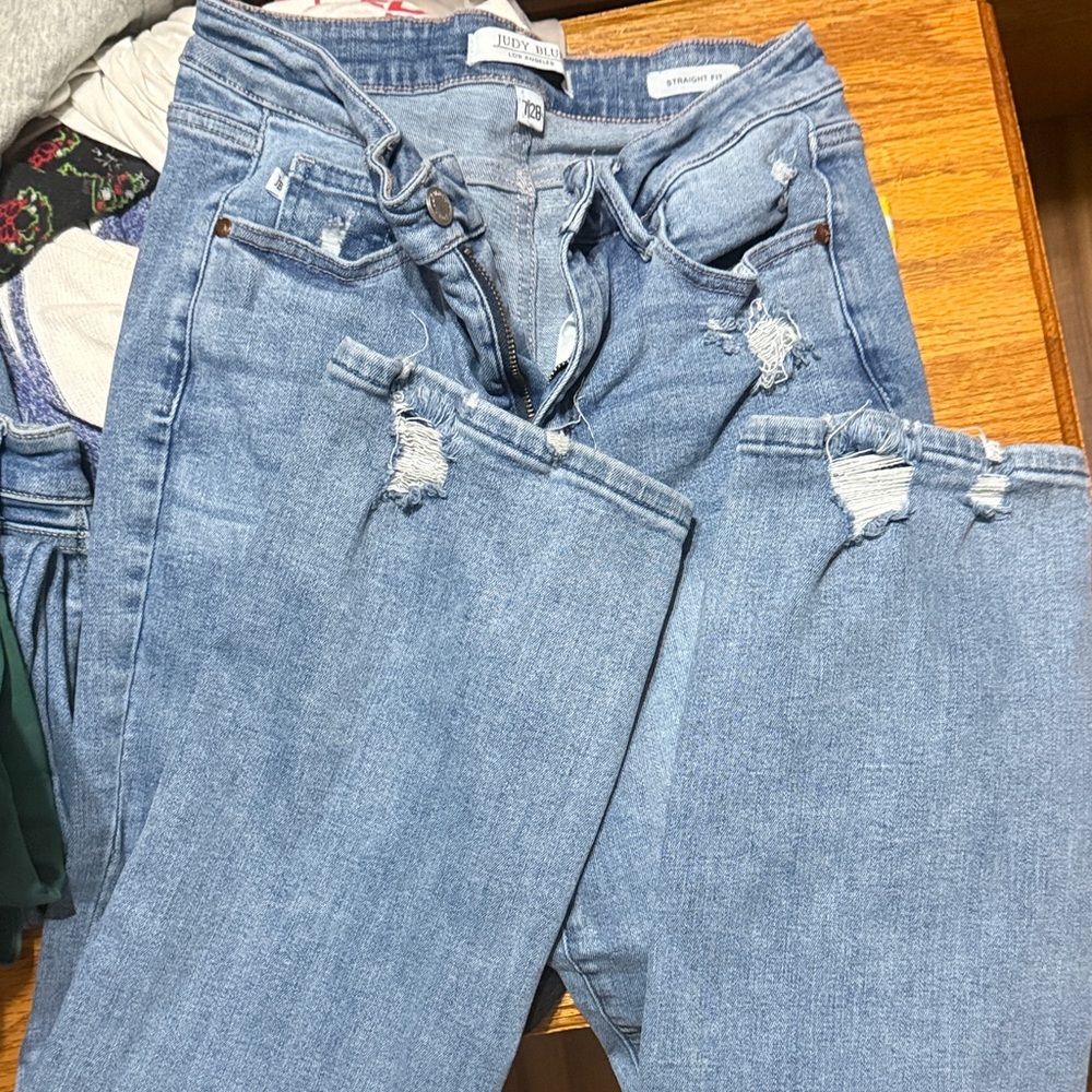 Judy Blue Women's Light Blue Straight Leg Jeans